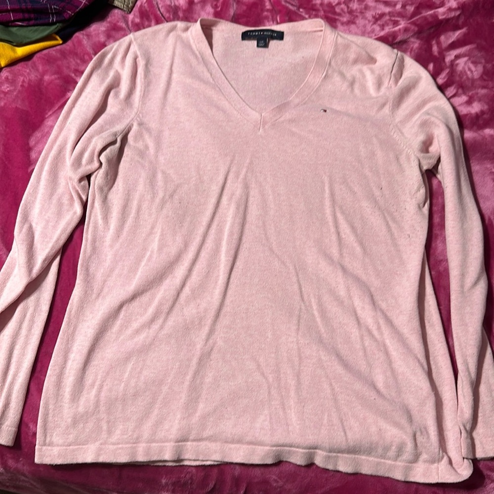 Pink long sleeve sweater